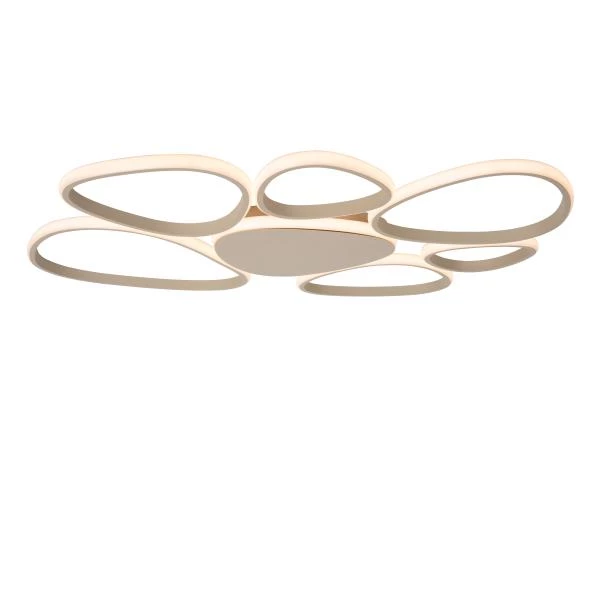 Lucide SAMLING - Flush ceiling light - LED Dim. - CCT - 1x72W 2700K/4000K - Taupe - detail 1